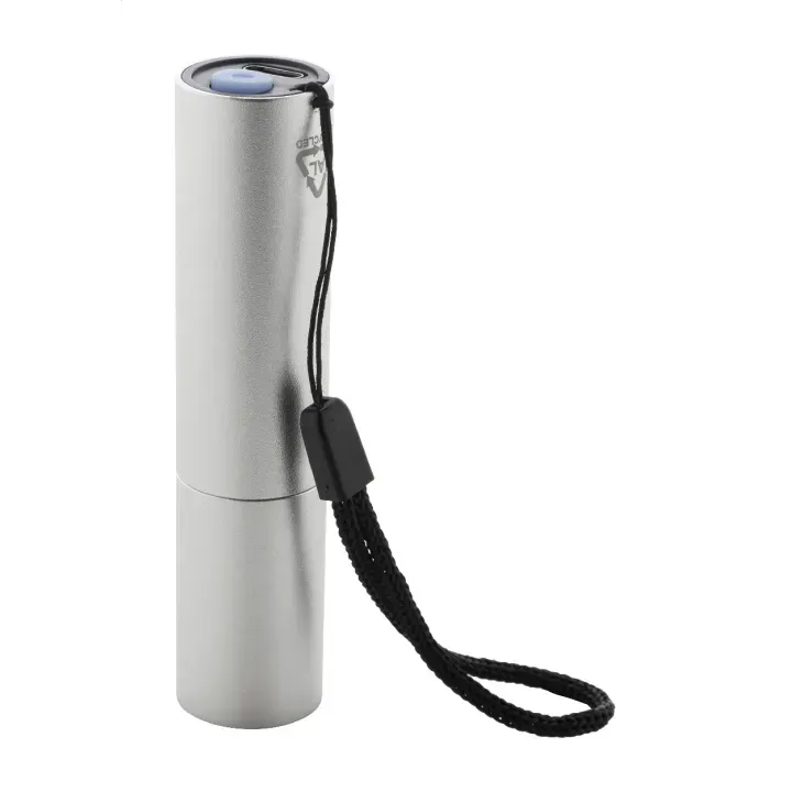 Recycled aluminium rechargeable torch - AP864122 (ANDA#21)